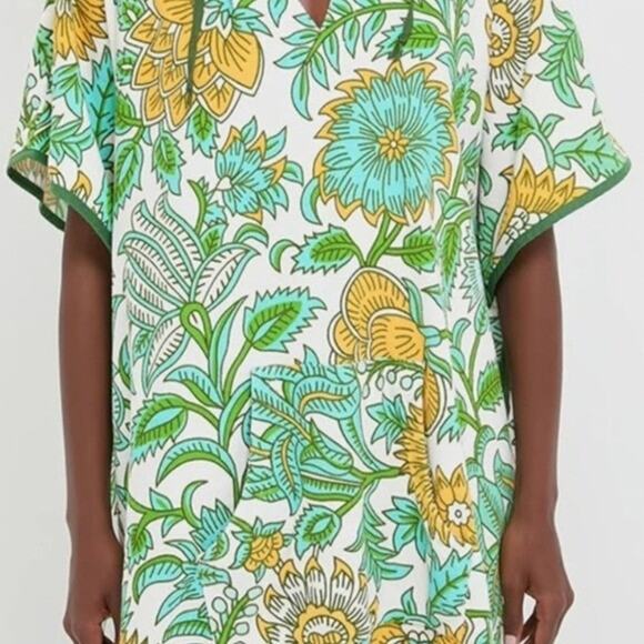 Tropical Floral Swim Coverup - Picture 1 of 5